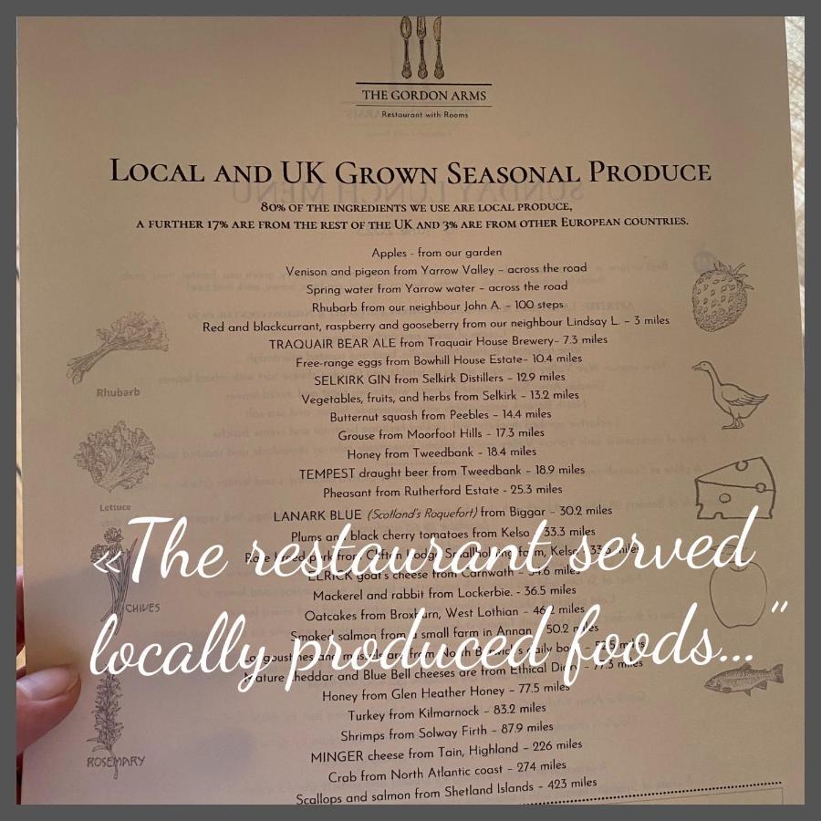 The Gordon Arms Restaurant With Rooms Yarrow Bagian luar foto